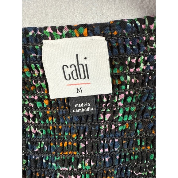 Cabi Dress Puff Sleeve Sweetheart Peasant Maid Multicolor Size M Office Mermaid - Picture 3 of 11